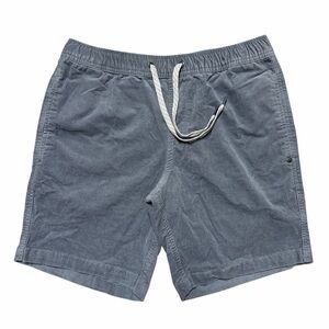 Vuori Optimist Elastic Waist Gray Corduroy 8” Shorts Mens M Stretch Performance